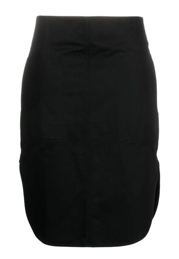 TOTEME side-slit pencil skirt - Schwarz