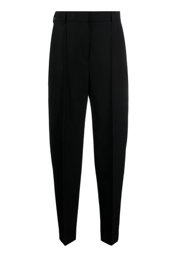 TOTEME high-waist tapered trousers - Schwarz