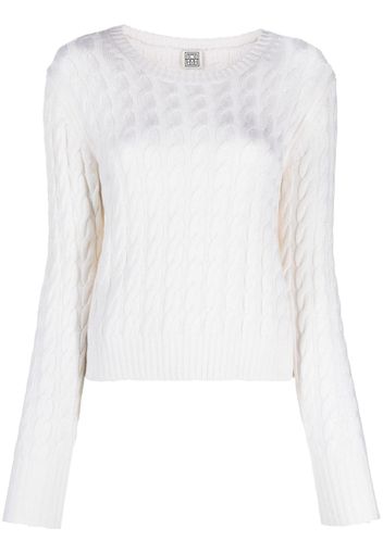 TOTEME cable-knit jumper - Nude