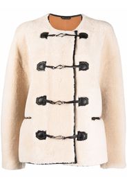 Totême Teddy shearling jacket - Nude