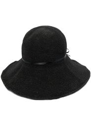 Totême interwoven-design sun hat - Schwarz