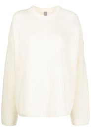 Totême oversized organic wool-blend jumper - Nude