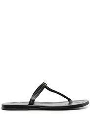 TOTEME Sandalen mit T-Riemen - Schwarz