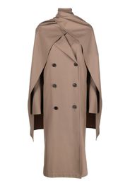 TOTEME scarf-neck trench coat - Braun