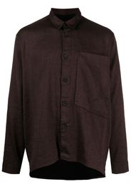 Transit patch-pocket button-up shirt - Rot