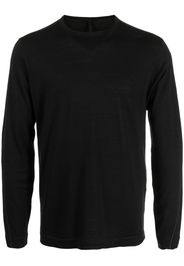 Transit long-sleeve wool T-shirt - Schwarz