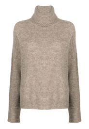 Transit roll-neck drop-shoulder jumper - Braun