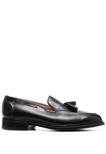 Tricker's tassel-detail leather loafers - Schwarz