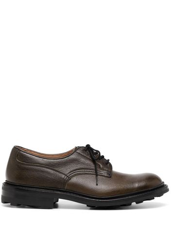 Tricker's lace-up leather loafers - Braun