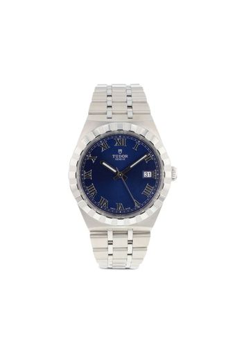 TUDOR 2022 pre-owned Roman Numeral Round 38mm - BLUE