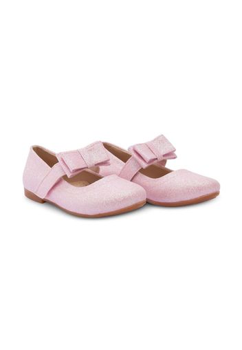 Tulleen bow-detail ballerina shoes - Rosa