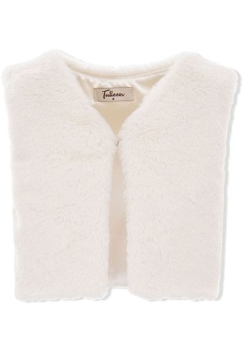 Tulleen faux fur vest - Weiß