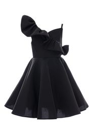 Tulleen off-shoulder ruffled dress - Schwarz