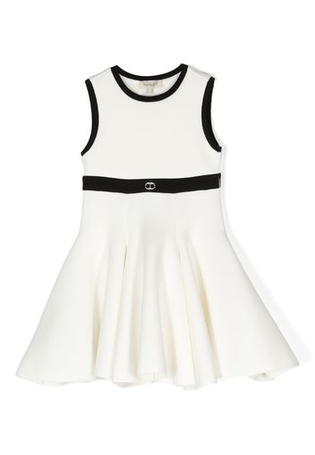 TWINSET Kids contrasting-panel sleeveless dress - Weiß