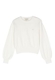 TWINSET Kids crew-neck knitted jumper - Weiß