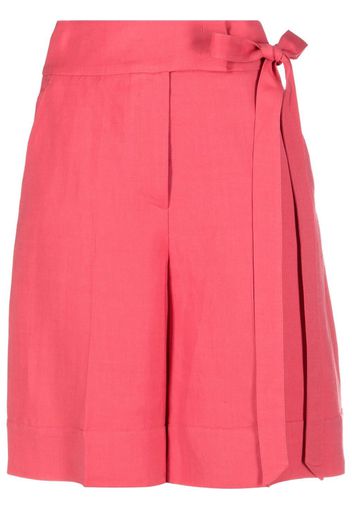 TWINSET tie-waist straight-leg shorts - Rosa