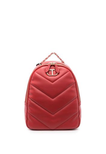 TWINSET Rucksack mit Logo - Rot