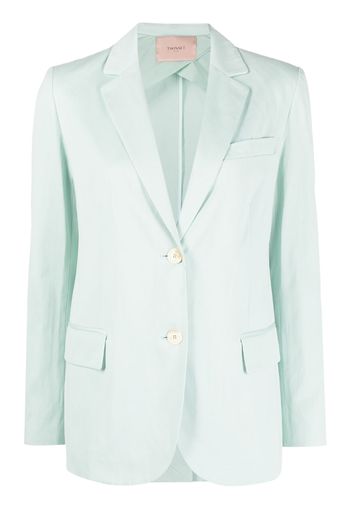 TWINSET plain single-breasted blazer - Grün