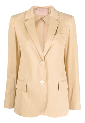 TWINSET single-breasted tailored blazer - Nude