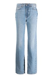 TWINSET high-rise straight-leg jeans - Blau