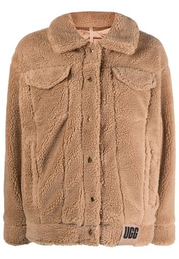 UGG faux-shearling jacket - Nude