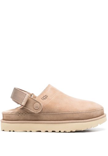 UGG Goldenstar suede flatform mules - Nude