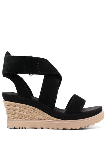 UGG Ileana Ankle 75mm wedge sandals - Schwarz