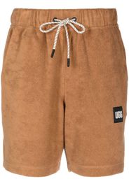 UGG logo-print cotton shorts - Braun