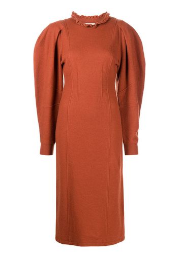 Ulla Johnson Natalia Kleid mit Puffärmeln - Orange