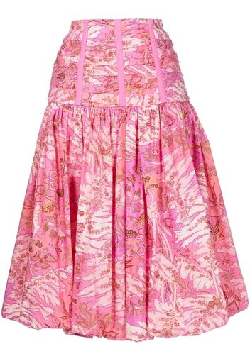 Ulla Johnson Roselani Rock mit Blumen-Print - Rosa