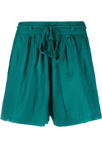 Ulla Johnson Rina high-waisted cotton shorts - Grün