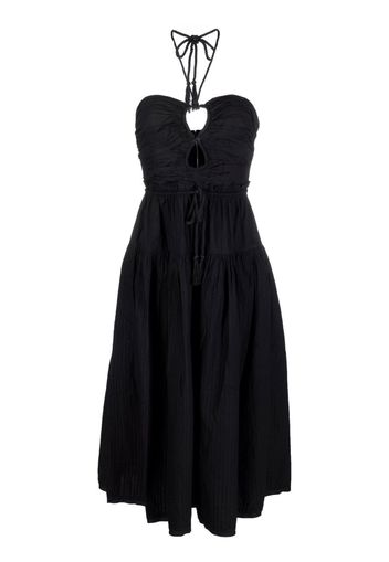 Ulla Johnson Ella halterneck midi dress - Schwarz