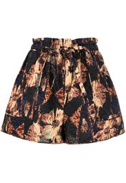 Ulla Johnson Edlyn floral-print drawstring shorts - Braun