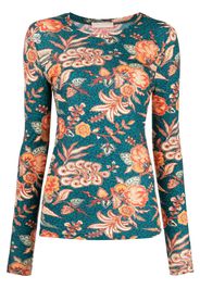 Ulla Johnson Eve floral-print long-sleeves top - Mehrfarbig