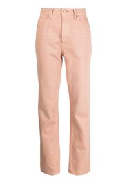 Ulla Johnson Halbhohe Straight-Leg-Jeans - Rosa