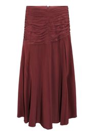 Ulla Johnson Imani ruched midi skirt - Rot