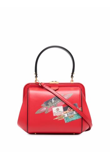 Ulyana Sergeenko Handtasche mit grafischem Print - Rot