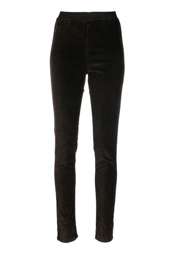 Uma Wang high-waisted cotton-blend leggings - Braun