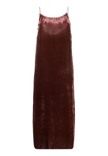 Uma Wang velvet-finish scoop back dress - Rot