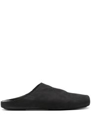 Uma Wang square-toe leather slippers - Schwarz