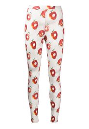 UNDERCOVER Leggings mit Apfel-Print - Grau