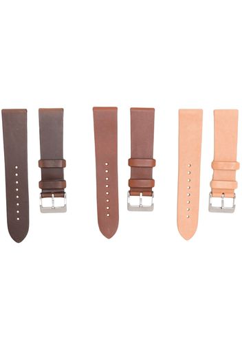 unimatic three-pack Chocolate watch straps - Braun