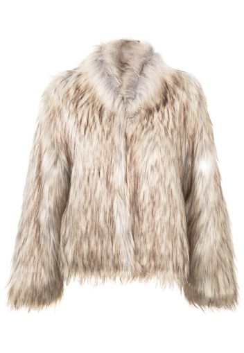 Unreal Fur Faux-Fur-Jacke - Braun