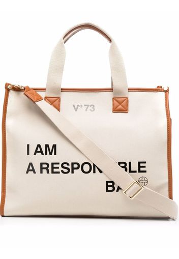 V-73 Responsability tote bag - Nude