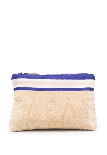 V°73 logo-print wash bag - Nude