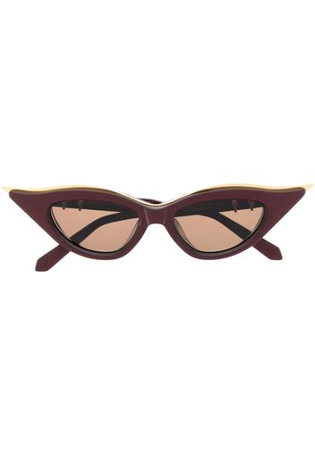 Valentino Eyewear cat-eye tinted sunglasses - Rot