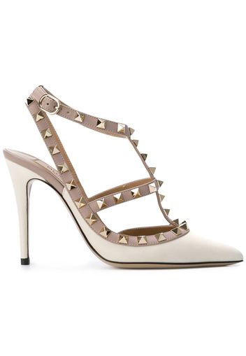 Valentino Garavani 'Rockstud Rolling' Pumps - Nude