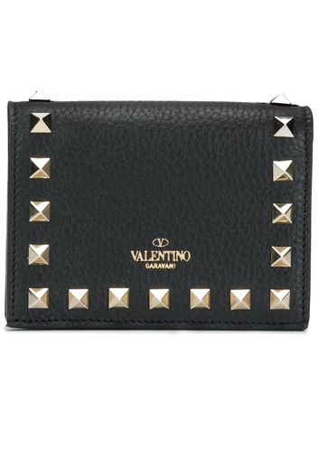 Valentino Garavani 'Compact Rockstud' Portemonnaie - Schwarz