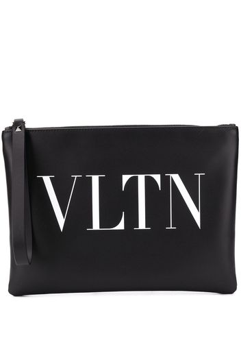 Valentino Garavani VLTN Clutch - Schwarz