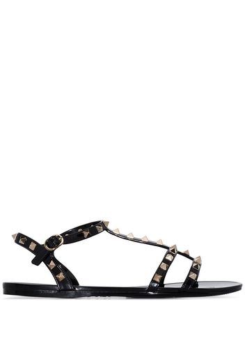 Valentino Garavani 'Rockstud' Jelly-Sandalen - Schwarz